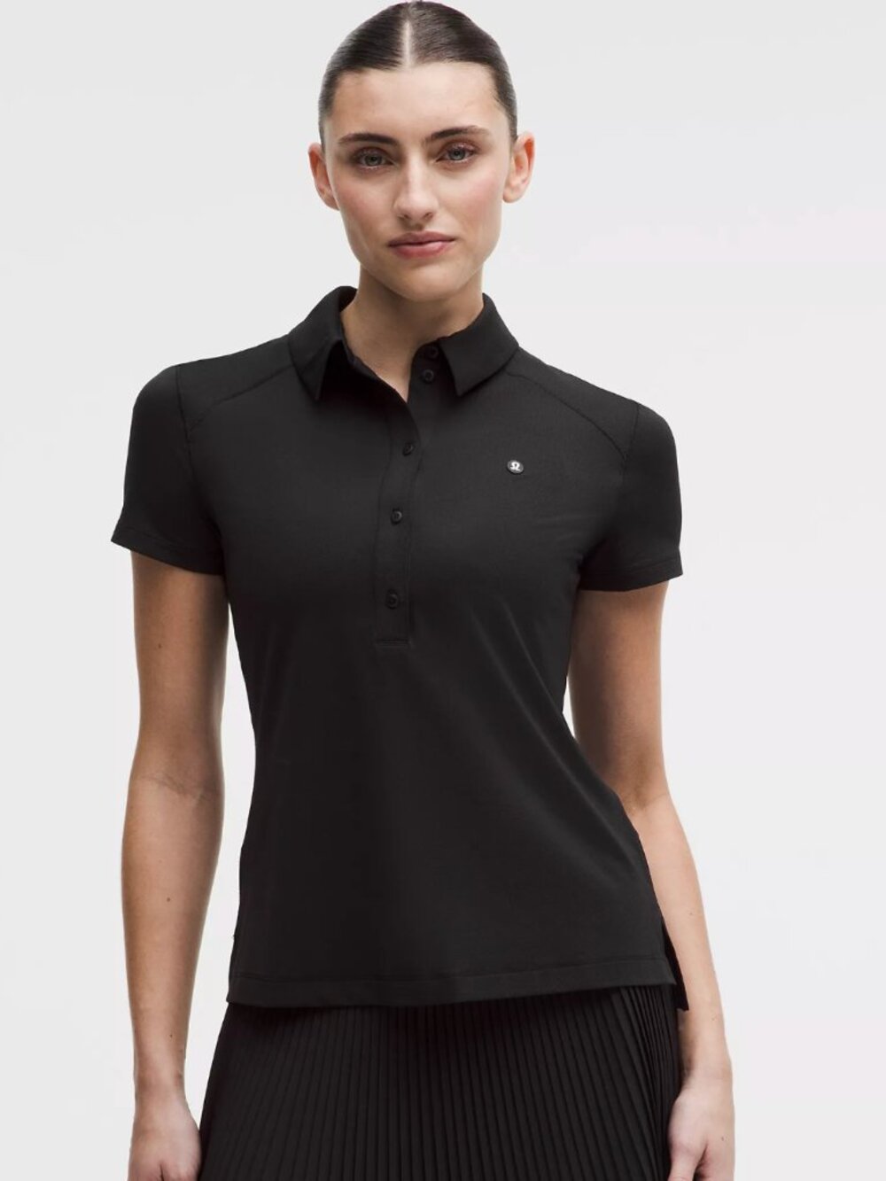 NEW Lululemon Short Sleeve Polo T-Shirt in Black